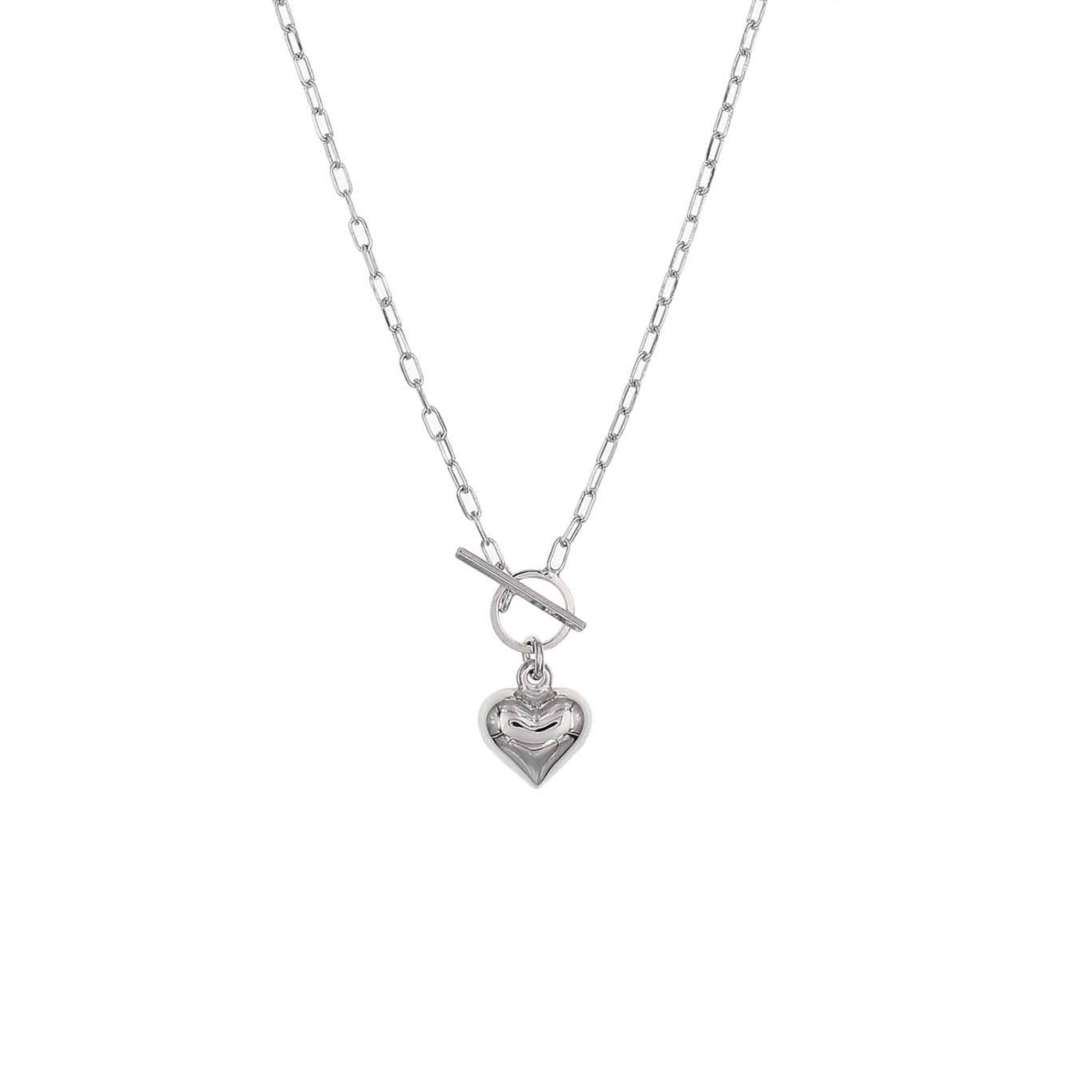 3D Chrome Heart Necklace – Remicity