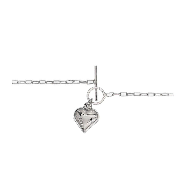 3D Chrome Heart Bracelet