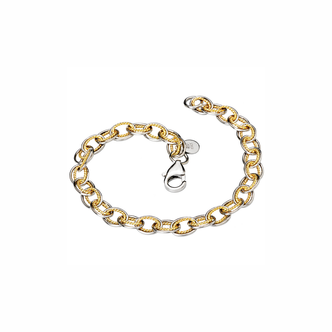 Two-Tone Chain Bracelet