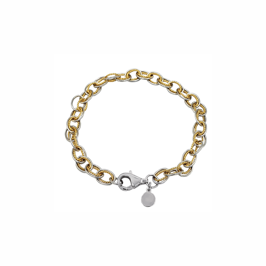 Two-Tone Chain Bracelet