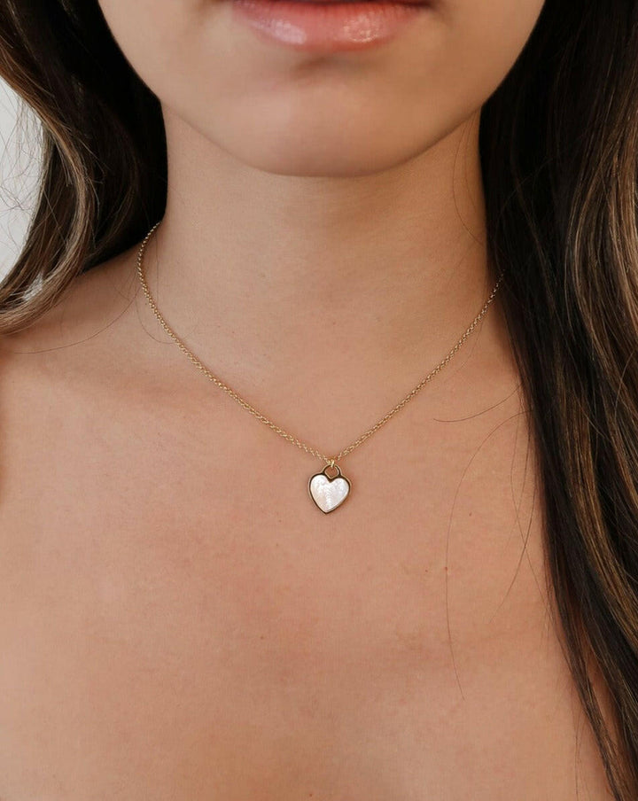 Pearl Heart Pendant Necklace