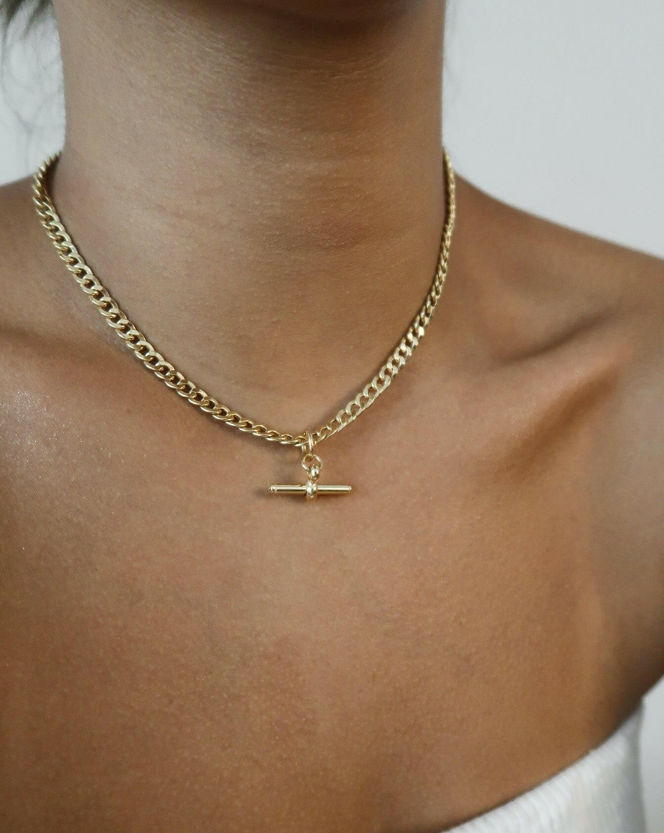 T-Bar Curb Necklace – Remicity
