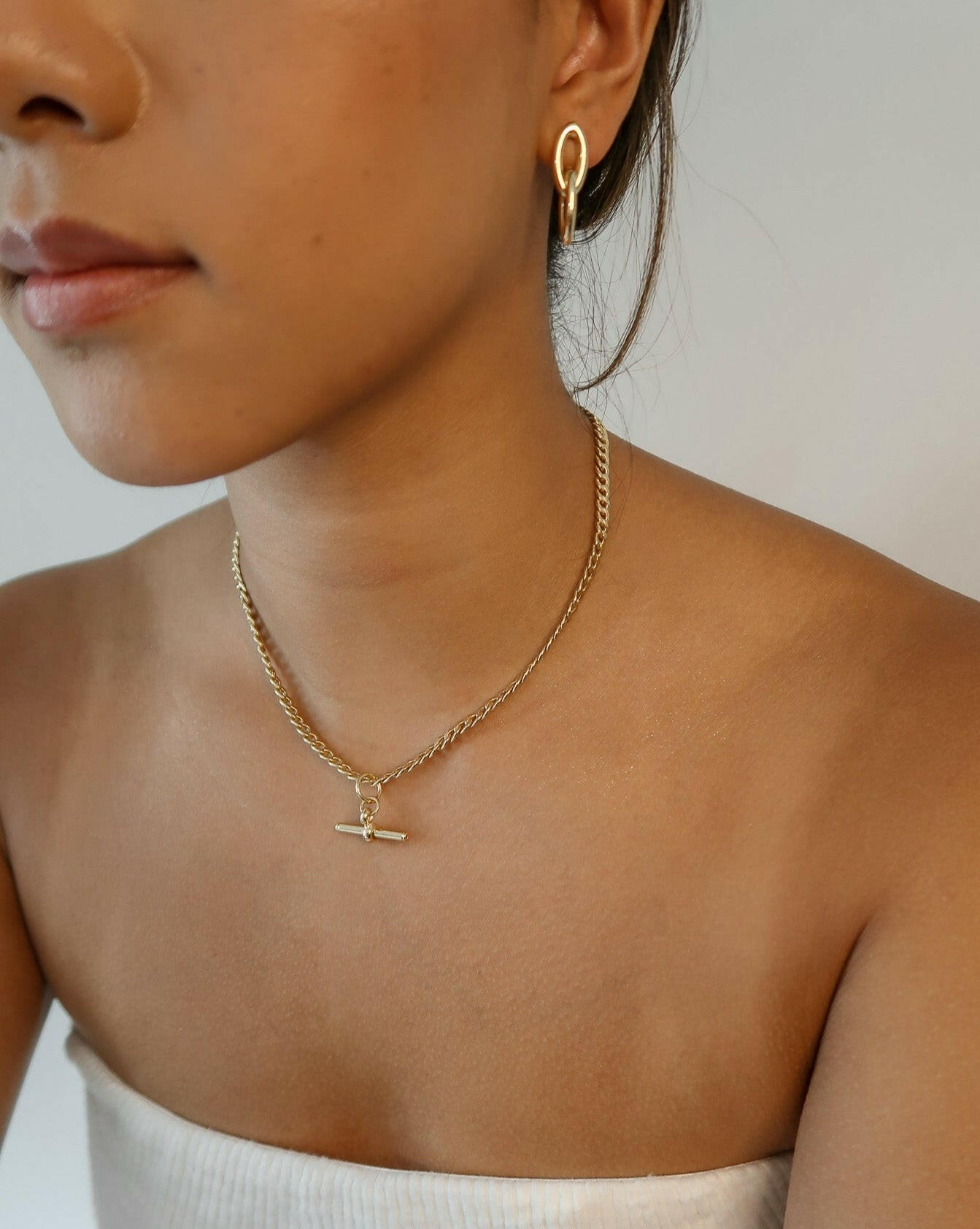 T-Bar Curb Necklace – Remicity