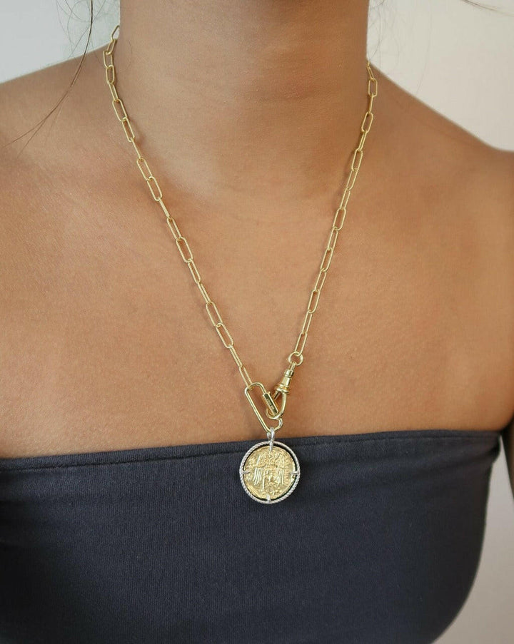 Angel Coin Pendant Necklace