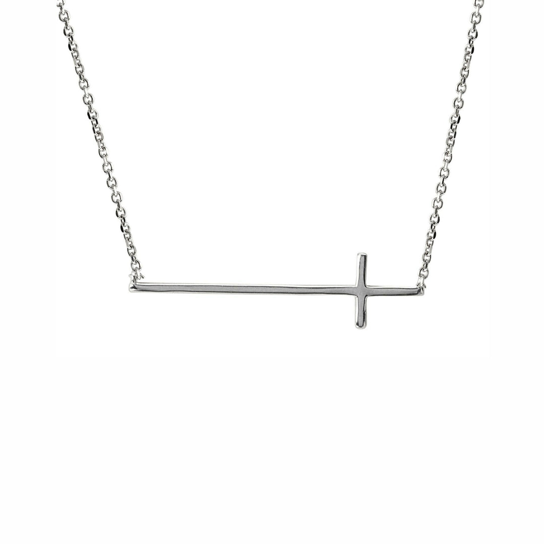 Horizontal Cross Necklace