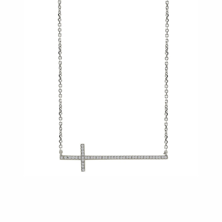 Horizontal Cross Necklace