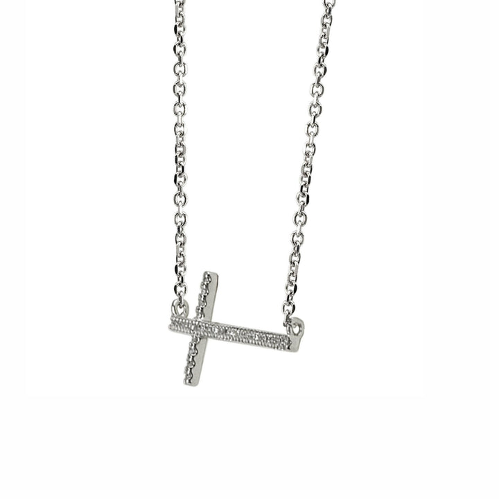 Horizontal Cross Necklace