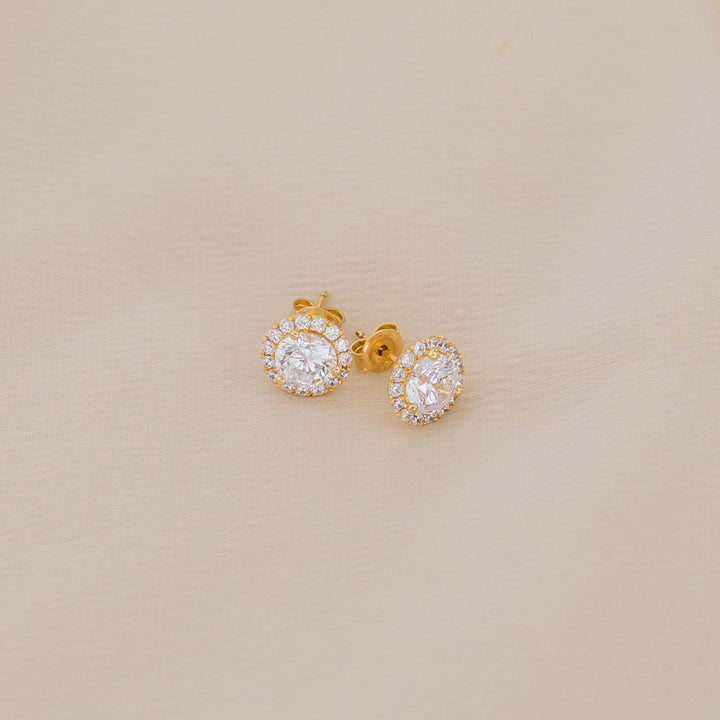 Large Round Halo Studs