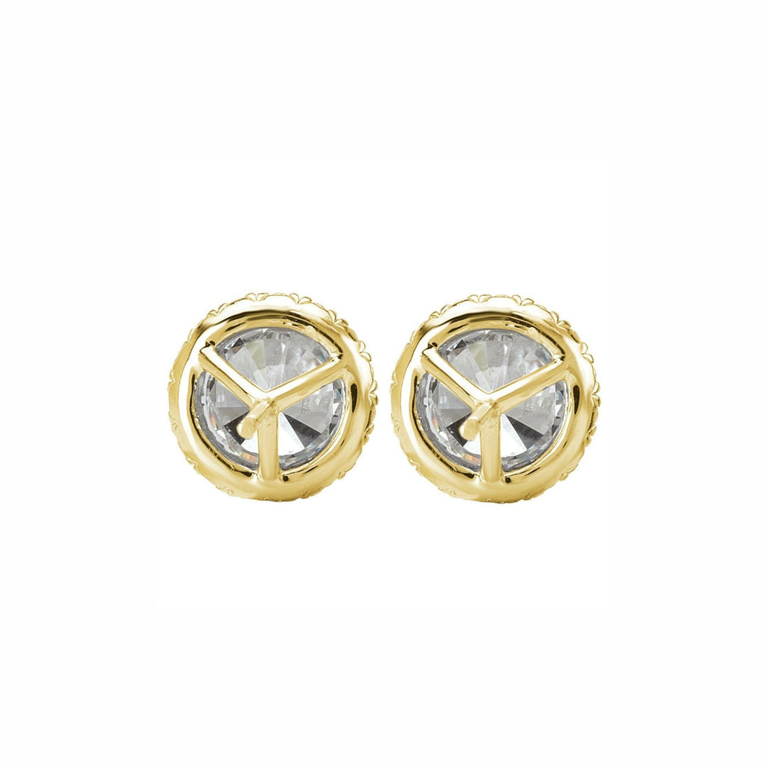 Large Round Halo Studs