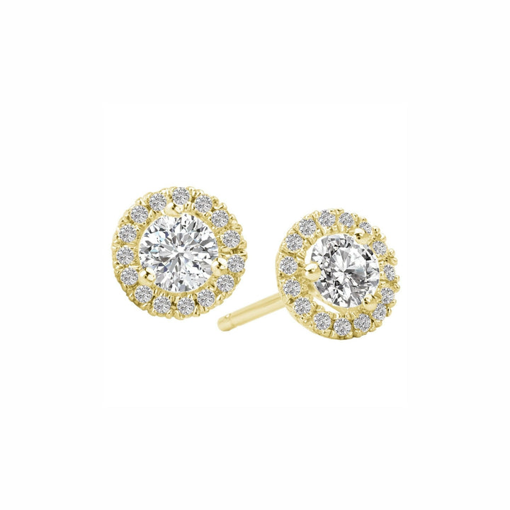 Large Round Halo Studs