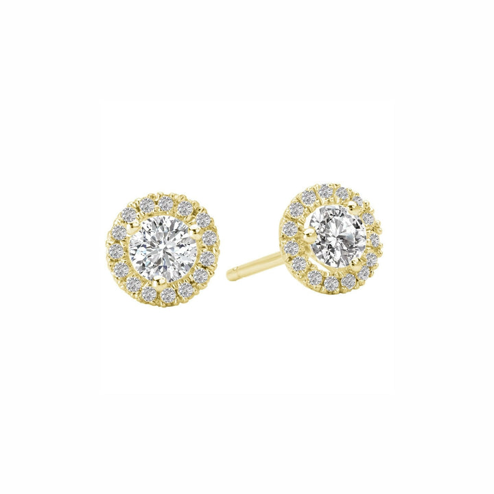 Medium Round Halo Studs