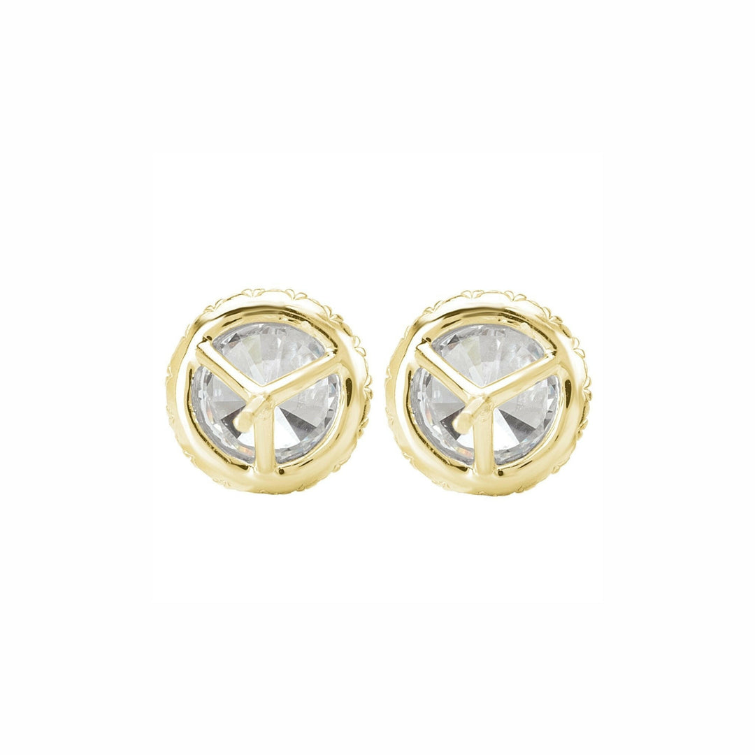 Medium Round Halo Studs