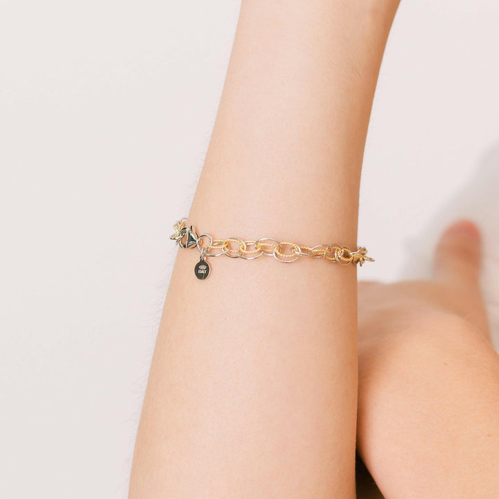 Two-Tone Chain Bracelet